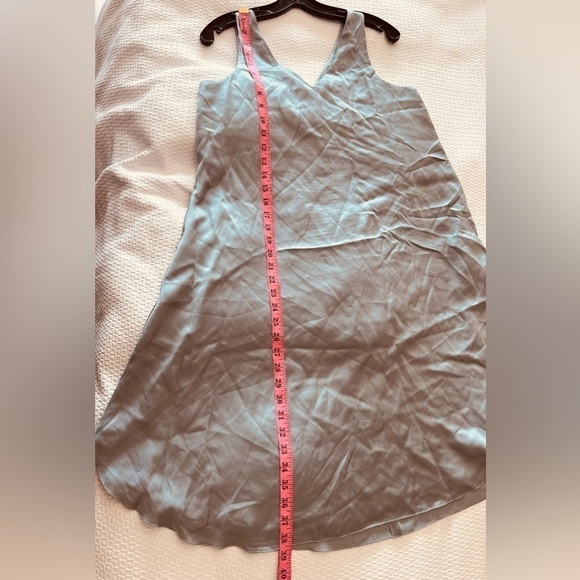 NWT Eileen Fisher Silk Blend Baby Blue Slip Dress - Picture 11 of 16